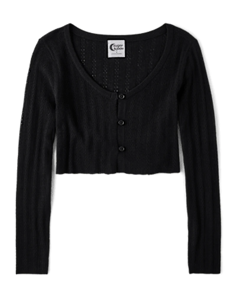 Tween Girls Cropped Cardigan