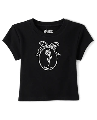 Tween Girls Graphic Baby Tee