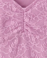 Tween Girls Stretch Lace Top