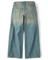 Tween Girls Destructed Super Baggy Jeans