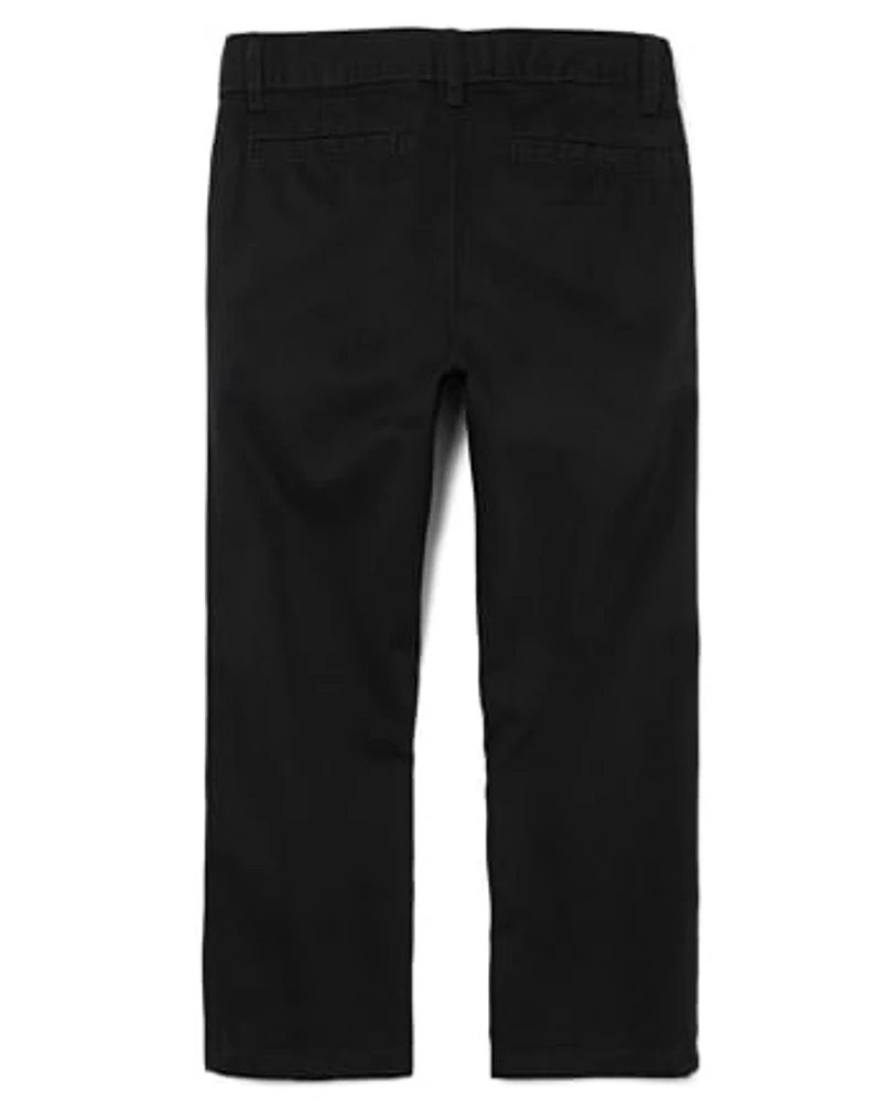 Pantalon chino droit d'uniforme pour garçon