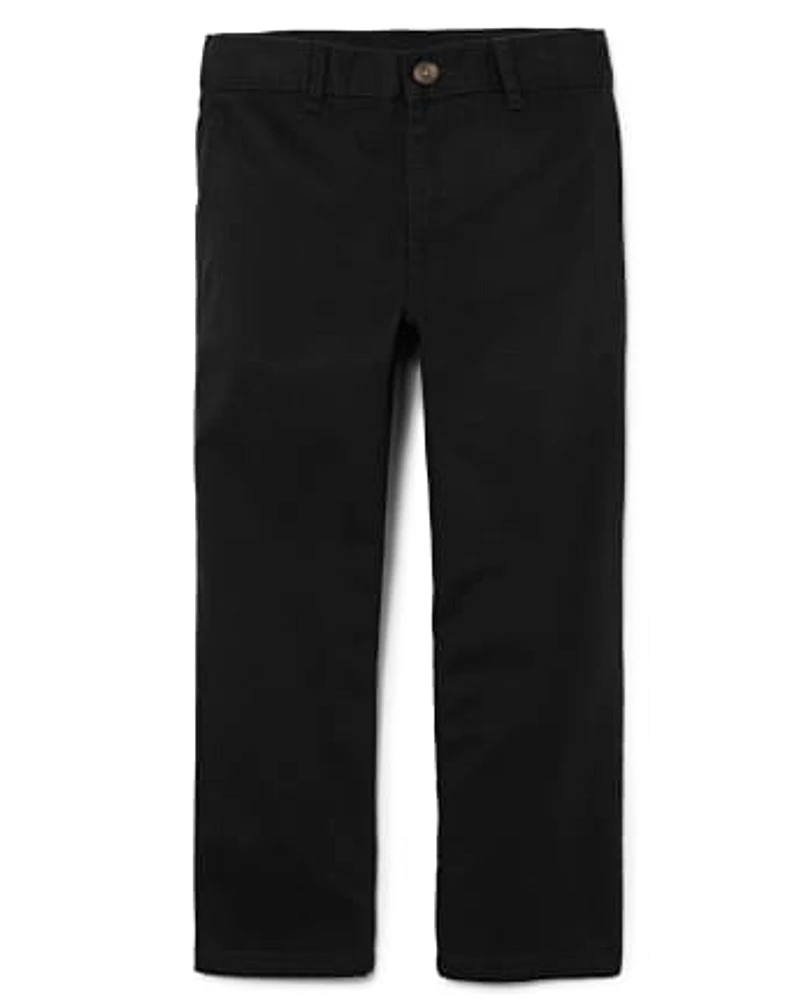 Pantalon chino droit d'uniforme pour garçon