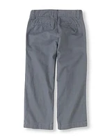 Boys Uniform Straight Chino Pants - Husky