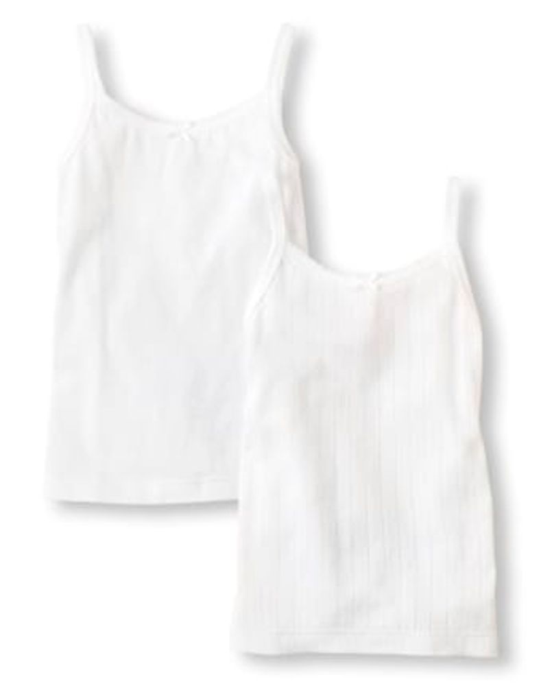 Girls Picot Trim Cami 2-Pack