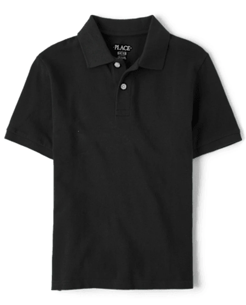 Boys Uniform Pique Polo