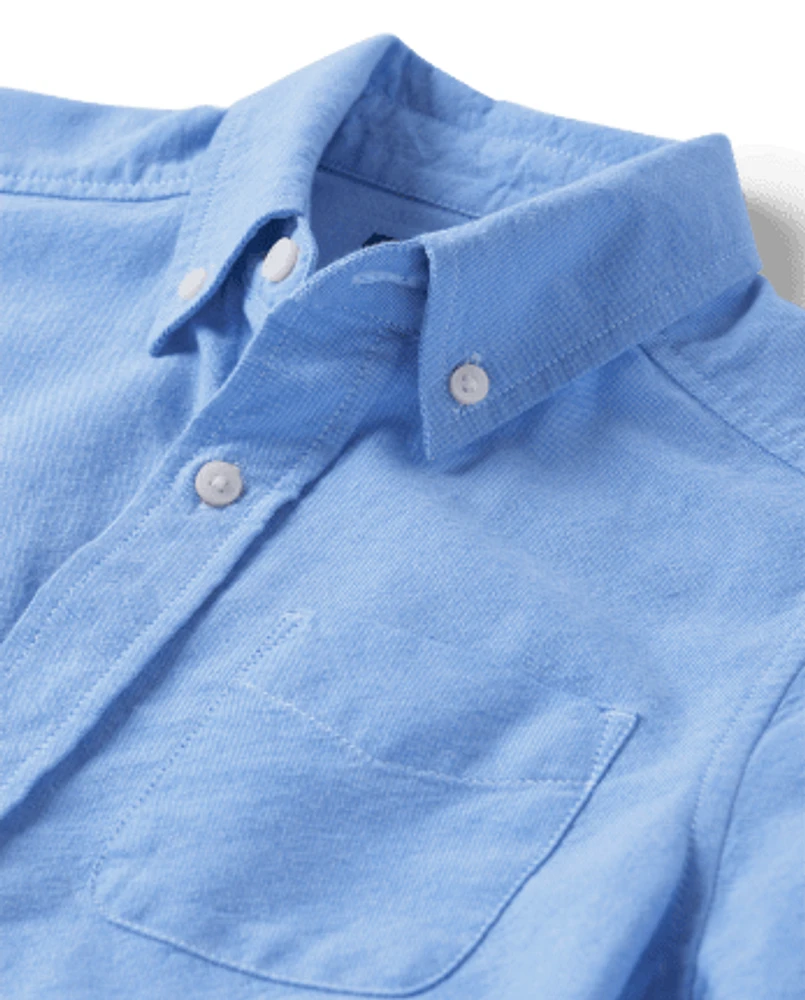 Kids Uniform Oxford Button Down Shirt