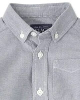 Baby And Toddler Uniform Oxford Button Down Shirt