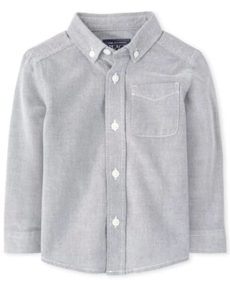 Baby And Toddler Uniform Oxford Button Down Shirt