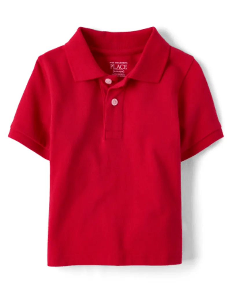 Toddler Boys Uniform Pique Polo