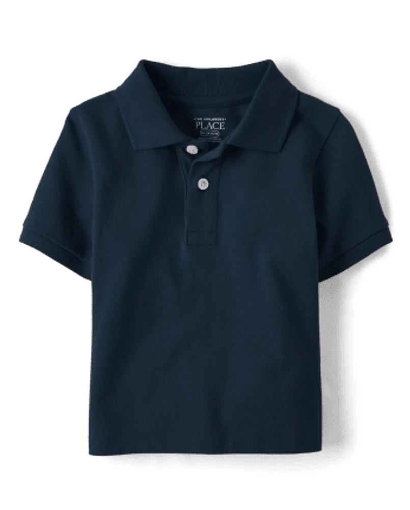 Toddler Boys Uniform Pique Polo