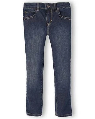 Jean skinny basique garçon - Retro Vintage Wash Husky