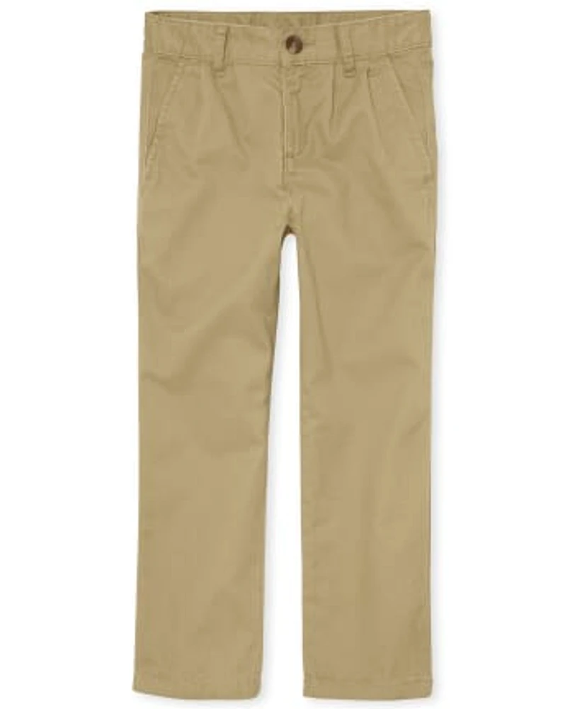 Boys Uniform Straight Chino Pants