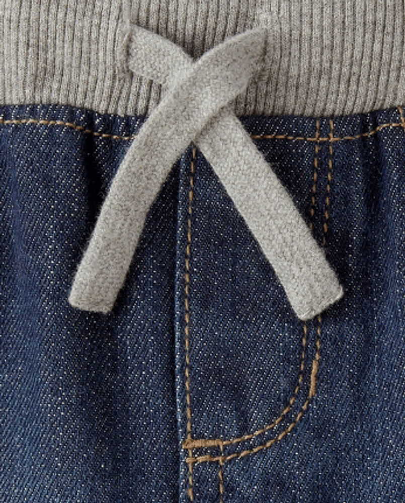 Baby And Toddler Boys Pull On Straight Jeans