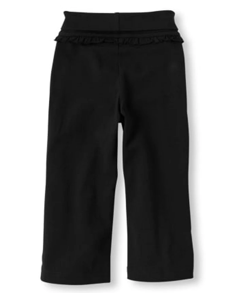 Pantalon actif à taille repliable pour bébés et petites filles