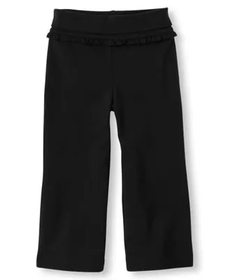 Pantalon actif à taille repliable pour bébés et petites filles