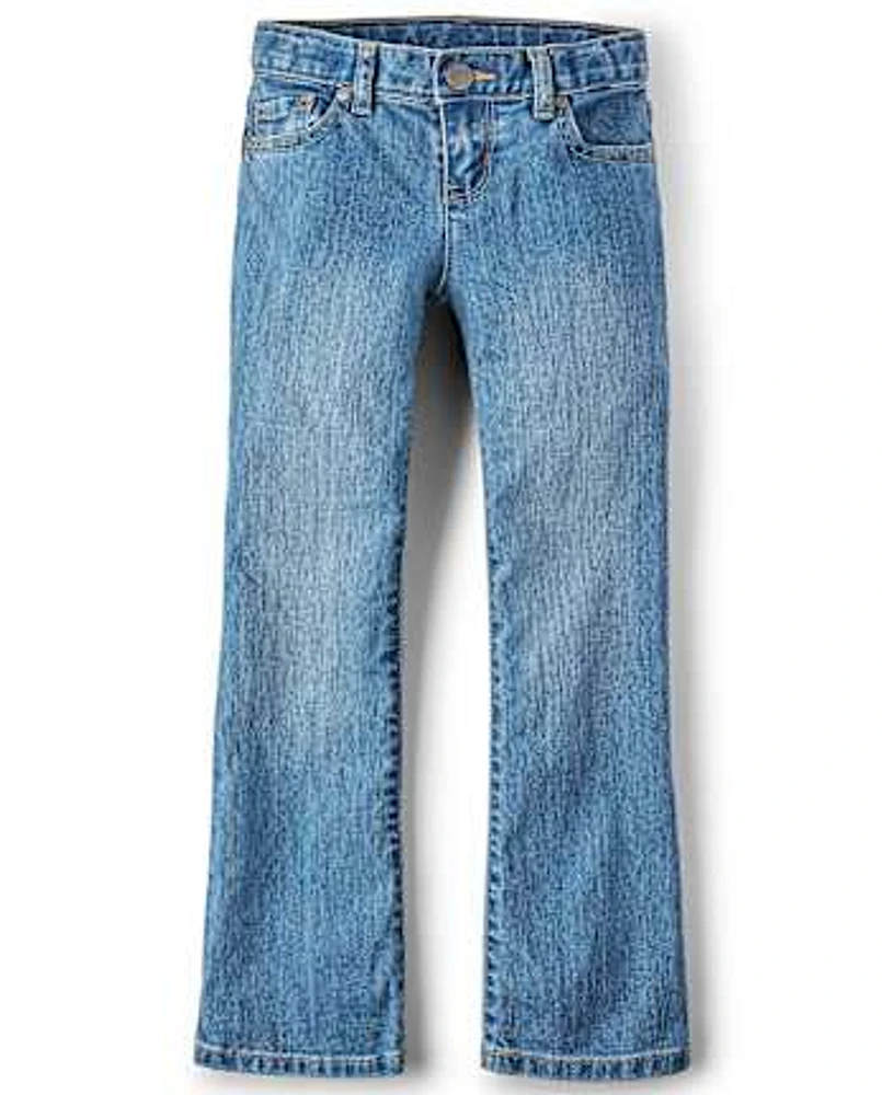 Fille Jeans à jambe semi-évasée