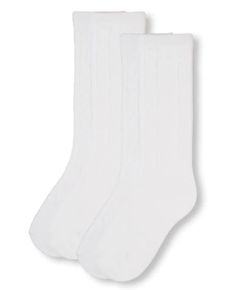 Girls Knee Socks 2-Pack