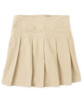 Girls Uniform Stretch Pleated Skort