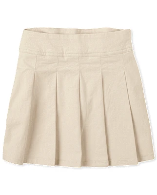 Jupe-short plissée extensible pour fille