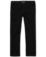 Girls Uniform Stretch Bootcut Chino Pants