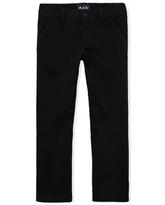 Girls Uniform Stretch Bootcut Chino Pants
