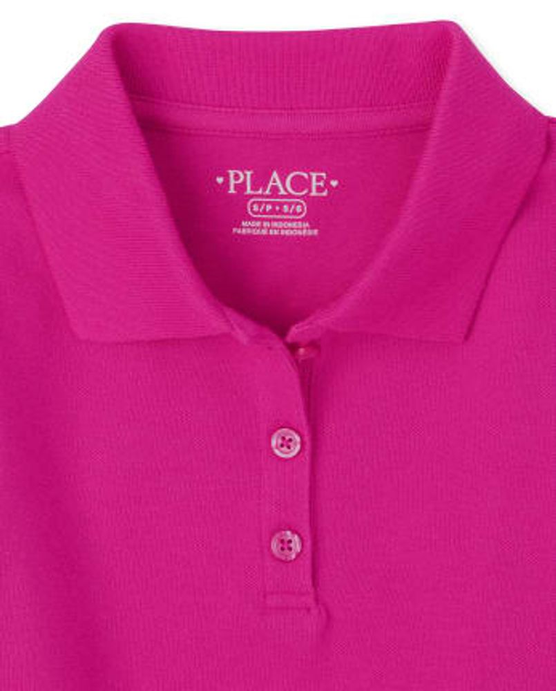 Girls Uniform Pique Polo