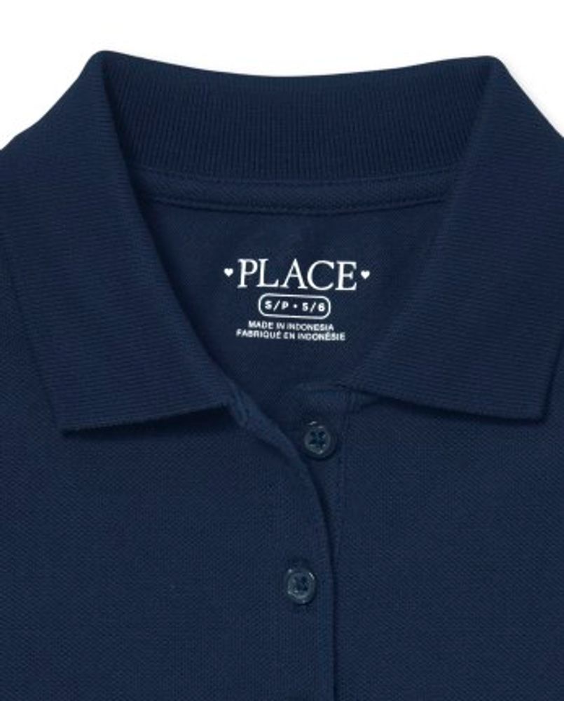 Girls Uniform Pique Polo