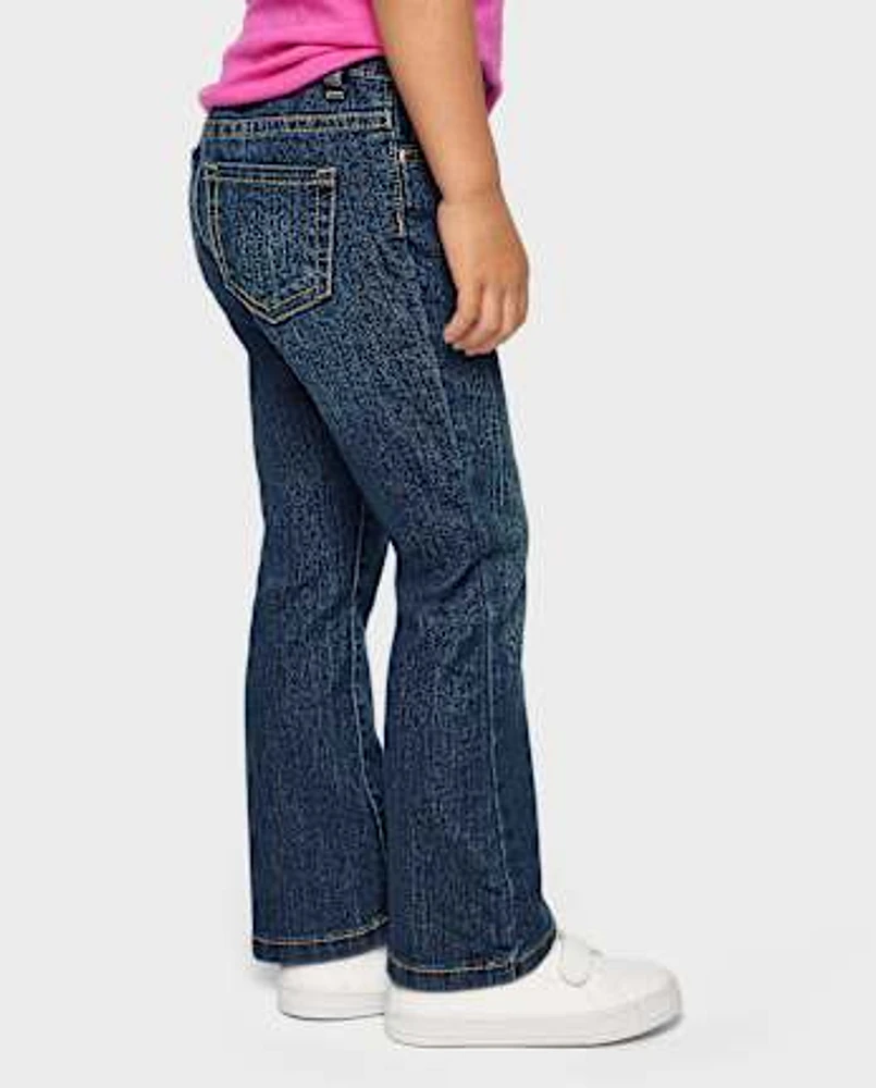 Jean bootcut basique pour bébé et toute-petite fille