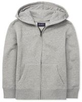 Boys Fleece Zip Up Hoodie