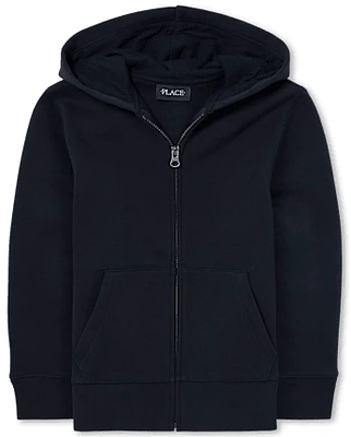 Boys Fleece Zip Up Hoodie