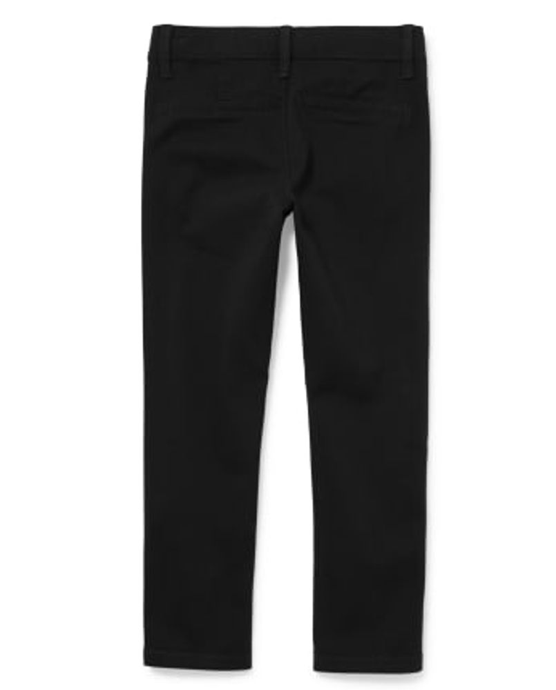 Girls Uniform Stretch Skinny Chino Pants