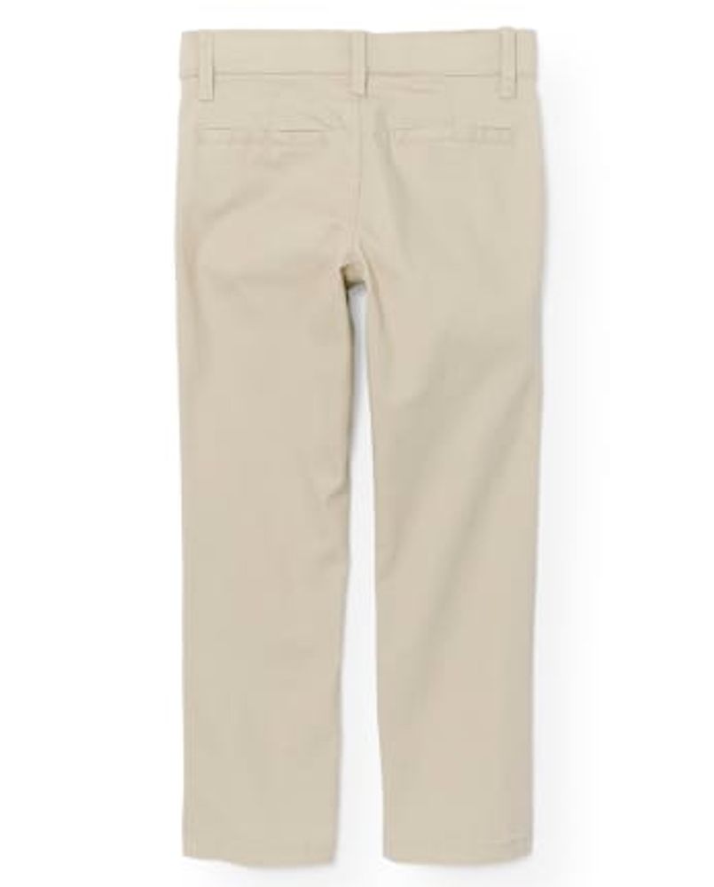 Girls Uniform Stretch Skinny Chino Pants