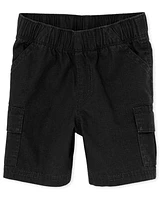 Short cargo à enfiler uniforme pour bébé et tout-petit garçon