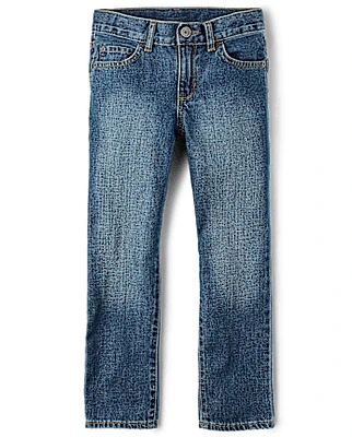 Jeans garçon à jambe semi-évasée - Slim