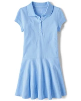 Girls Uniform Pique Polo Dress