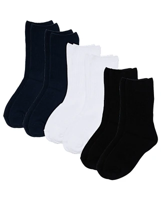 Boys Crew Socks 6-Pack