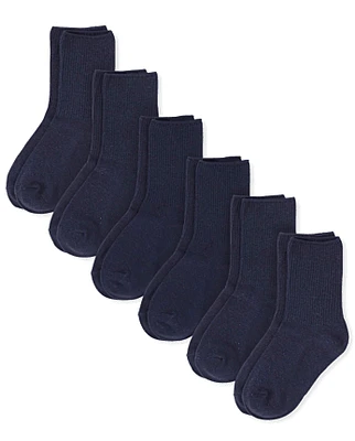 Boys Crew Socks 6-Pack