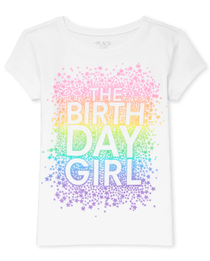 T-shirt graphique d'anniversaire pour filles