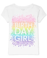 T-shirt graphique d'anniversaire pour filles