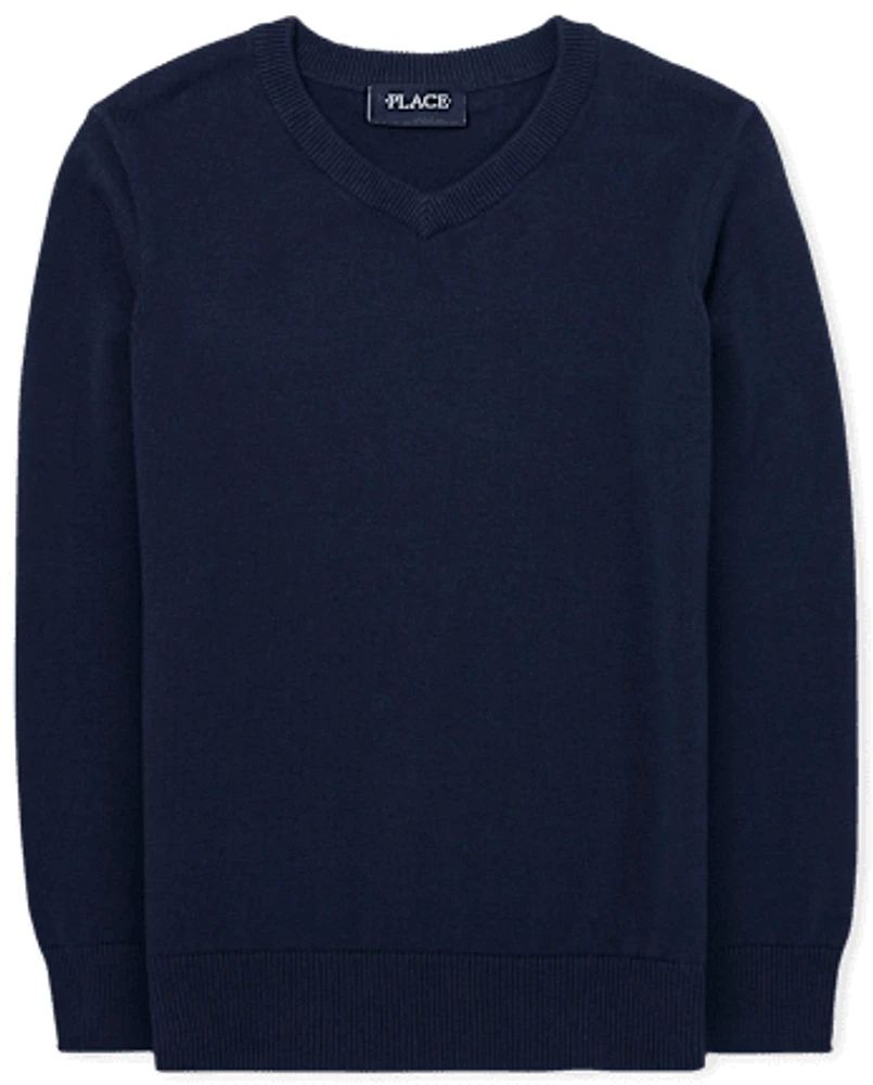 Kids V Neck Sweater