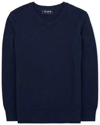 Kids V Neck Sweater