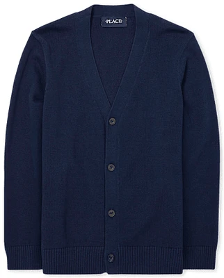 Boys V Neck Cardigan