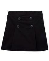 Girls Uniform Pleated Button Skort