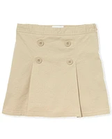 Girls Uniform Stretch Button Skort