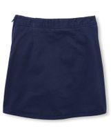 Girls Uniform Stretch Button Skort