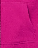 Girls Microfleece Zip Up Hoodie