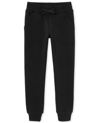 Girls Uniform Active French Terry Jogger Pants - tidal