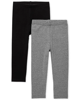 Lot de 2 leggings pour bébé et toute-petite fille