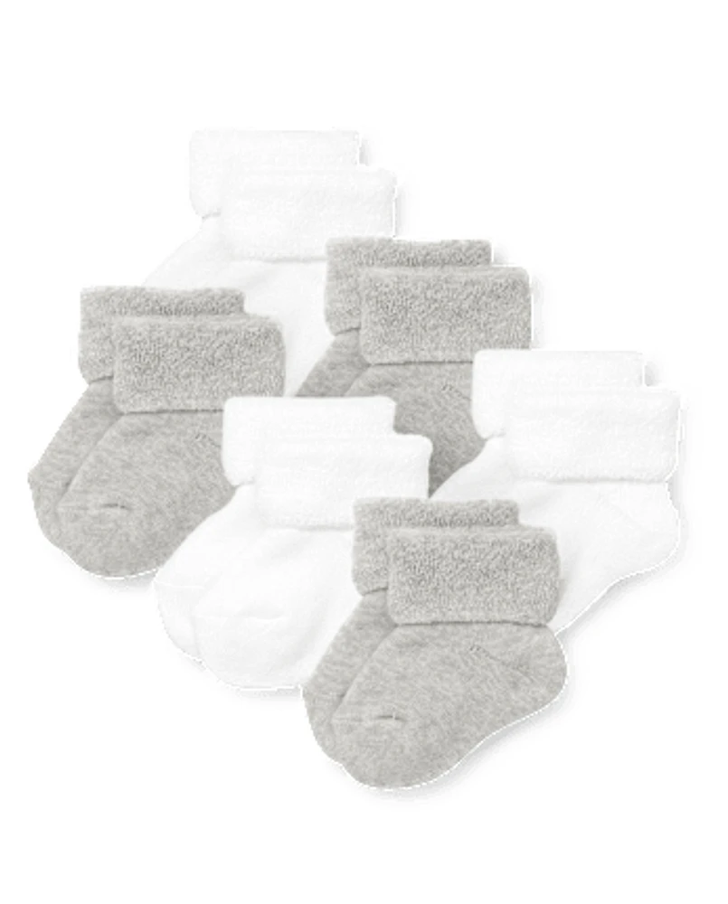 Baby Turn Cuff Socks 6-Pack