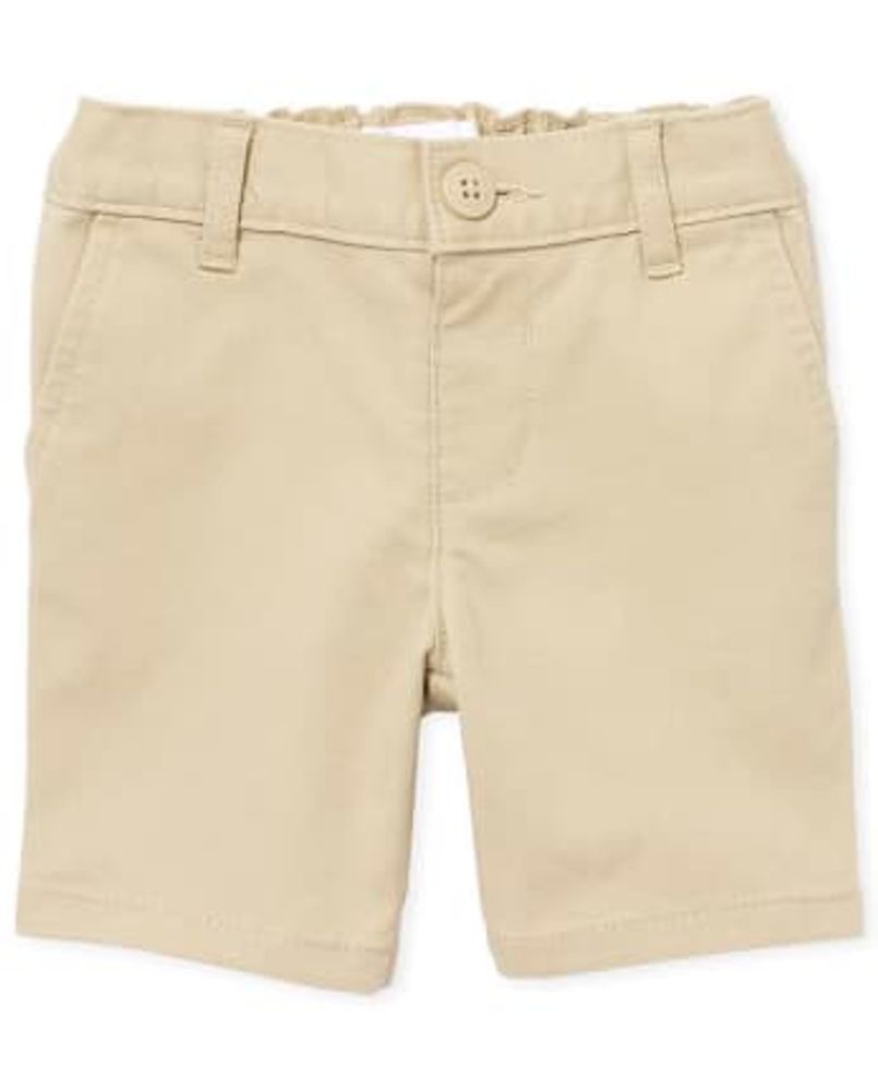 Toddler Girls Uniform Stretch Chino Shorts